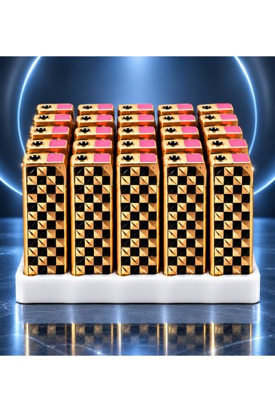 Generic Brand Set 25 Brichete Metalice Antivânt, Design Premium Geometric 3D,...