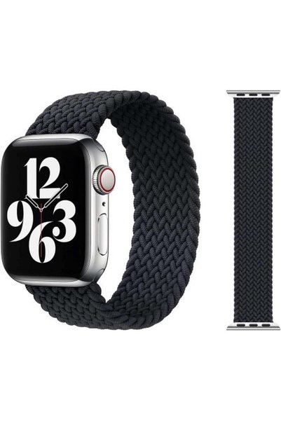 WIWU Fabric Strap for Apple Watch Brand Wee Woo -Large Size 172- 44/42Mm-Black