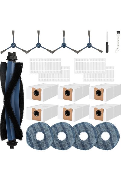 Generic مجموعة ملحقات مكونة من 21 قطعة متوافقة مع eufy Vacuum Omni C20، تتضمن...