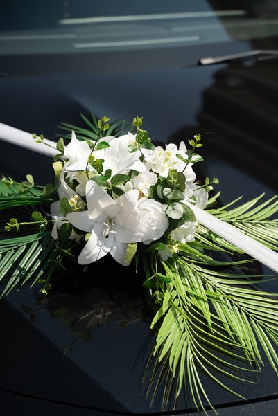 Flowerlab Fiyonklu Gelin Arabası Süsleme Seti
