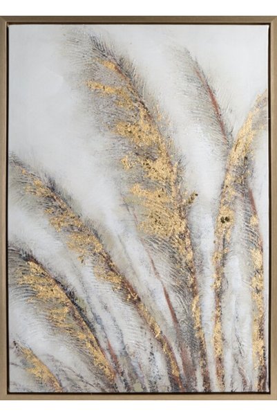 Eurofirany Tablou decorativ, 50x70cm, gri, material: panza, MDF, plastic, vopsea