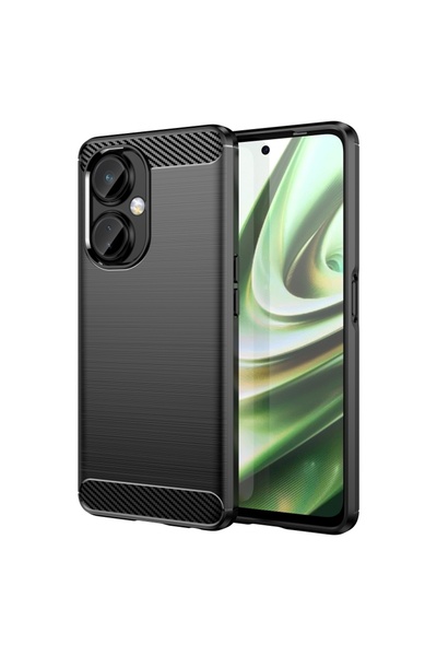 BURAQ For OPPO K11X Brushed Texture Carbon Fiber TPU Phone Case(Black)