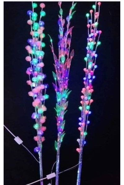 OEM Pom luminos LED cu flori de cires, 72 LED, 1.5 m, multicolor