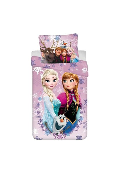Jerry Fabrics Cuvertura pat Disney Frozen dimensiune/violet 140x200 cm 70x90 cm