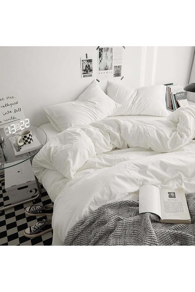 Generic INFOSUN Duvet Cover Set Queen Size 4 Pcs, Include 1 Quilt Cover 200 x...