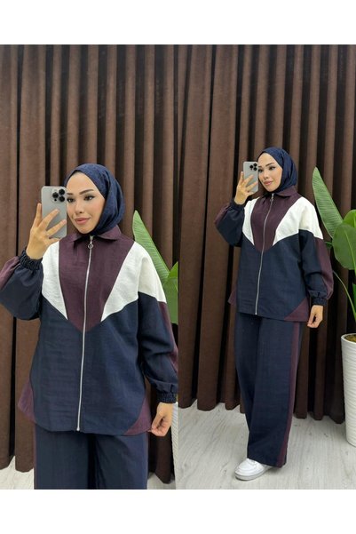 moda acar KADIN PARAŞÜT KUMAŞ PANTOLON TAKIM
