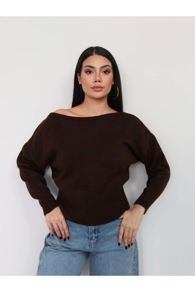 ESRAHELVACI Boat Neck Knit Sweater