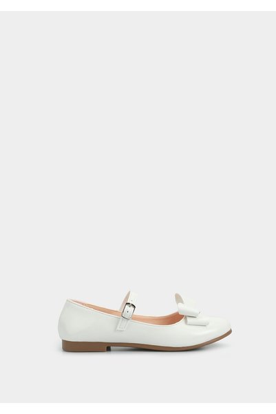 Kiddo White Girls Shoes