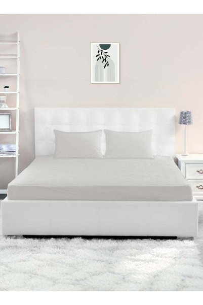 Noon East Single Size Fitted Sheet | Soft 400TC Sateen Cotton Material | Ligh...