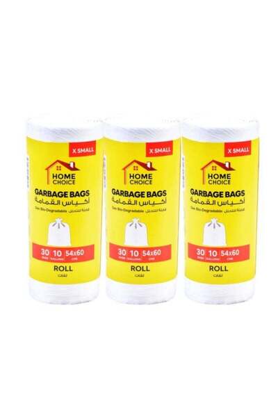 Generic HOME CHOICE 10 Gallons,Garbage Bags Rolls 54*60, Pack of 3(90 Garbage...