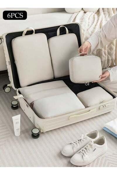 Generic DUNISO 6 PCS Packing Cubes for Suitcases, Travel Storage Bag Set, Wat...