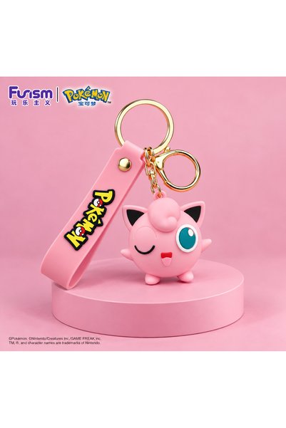 womistore Pokemon Series Jigglypuff Figure Keychain