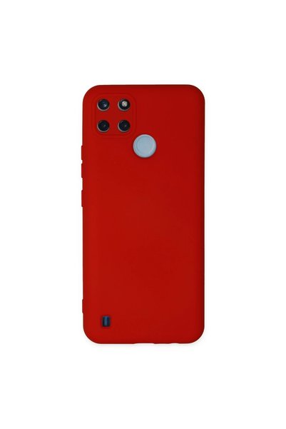 Bezos Realme c25y case nano inner velvet silicone - red