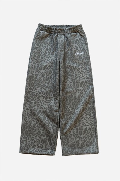 Crupt Studio Pantaloni de trening largi Ash Leopard pentru bărbați