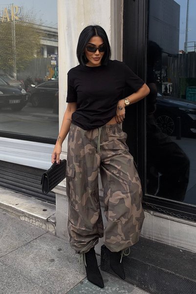 Lijuri Cargo Fit Camouflage Pants 0157