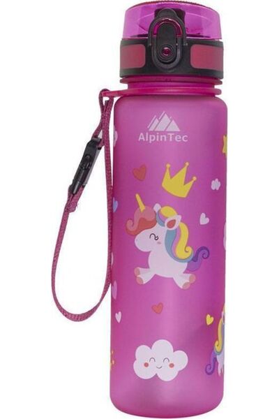 ALPINPRO Πλαστικό Μπουκάλι Νερού Ροζ Πόνυ 500ml_C-500PK-3
