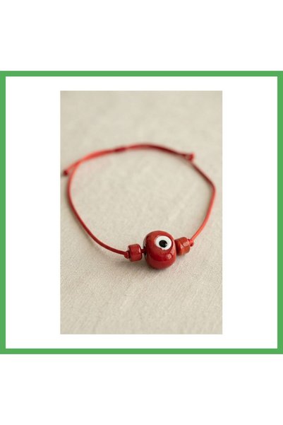 Nur store Çanta Handmade Bohemian Red Evil Eye Necklace Bezoss
