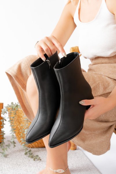 CANPOLATAYAKKABI حذاء نسائي من VESTAS بكعب عالٍ ومقدمة مدببة، ارتفاع الكعب 6 سم