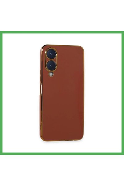 Nur store Çanta حافظة متوافقة مع هاتف Vivo Y17S من السيليكون - أحمر BEZOSS