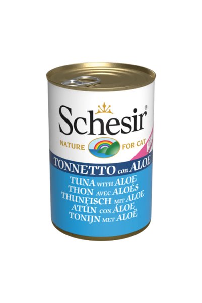 Schesir Hrana umeda pentru pisici Junior cu ton si aloe 140 g