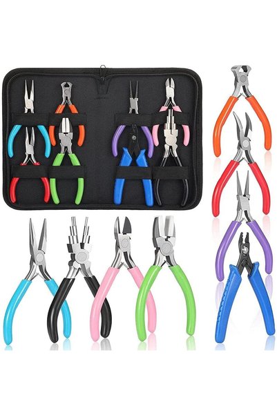 Generic Jewelry Pliers, 8 Pieces Jewelry Making Pliers, Needle Nose Pliers Ro...