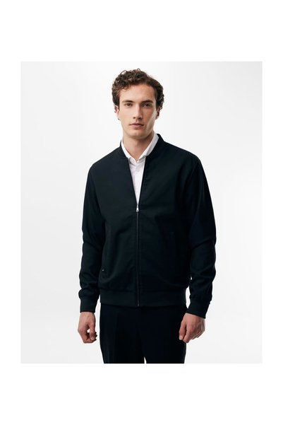 MEXX Μαύρο Ανδρικό Εποχιακό Μπουφάν Bomber