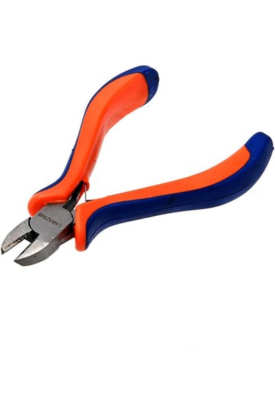 Lawazim diagonal cutting pliers Side Flaunts a sturdy Orange, 4.5 Inch, K20128