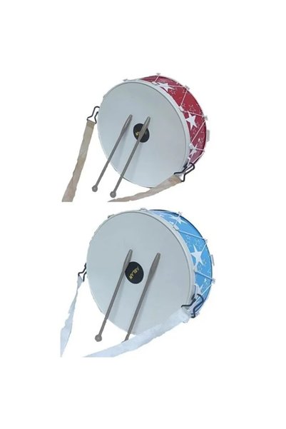 Retoys Oyuncak Askılı 10 Adet Gösteri Davulu 23 Nisan 18cm (Renk Seçeneği)