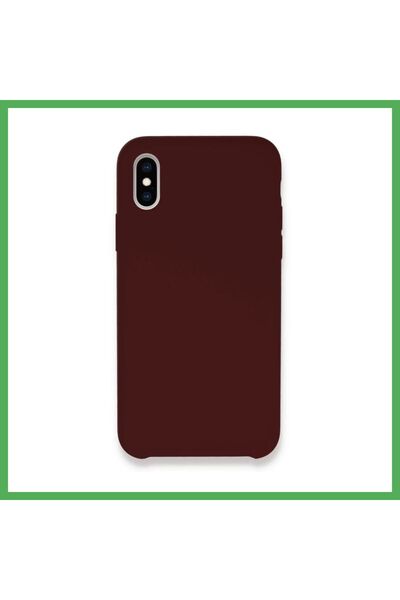 Nur store Çanta iPhone XS Max Compatible Case Launch Legant Silicone - Burgun...