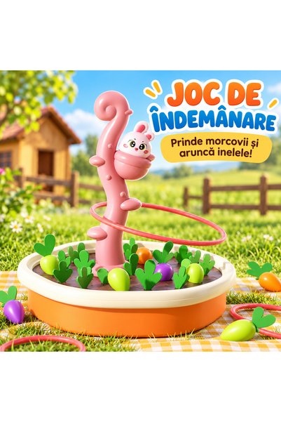 Picodino Educational memory game for children, bunny with colorful carrots, a...