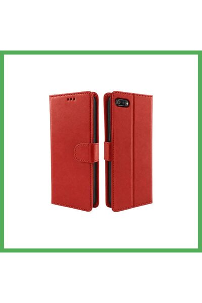 Nur store Çanta Realme C2 Trend S Plus Flip Case - Red BEZOSS