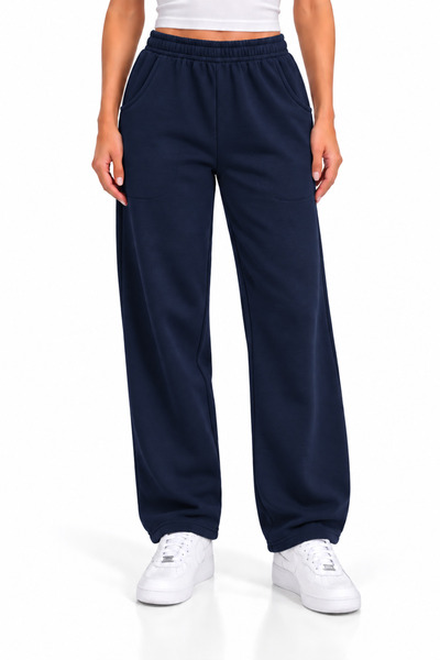 ENB1R MODA Pantaloni de trening UNISEX supradimensionați, cu picior larg, cu ...