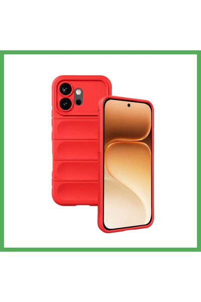 Nur store Çanta سيليكون أوبتيموم متوافق مع هاتف هواوي هونر 600 - أحمر BEZOSS