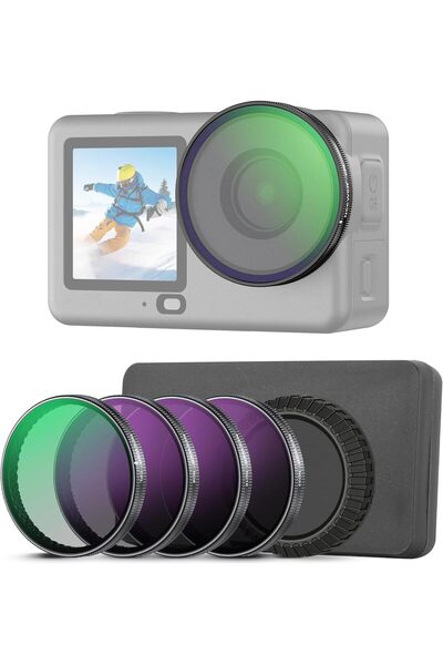NEEWER مجموعة فلاتر CPL ND متوافقة مع كاميرا DJI Osmo Action 6 فقط، 4 قطع