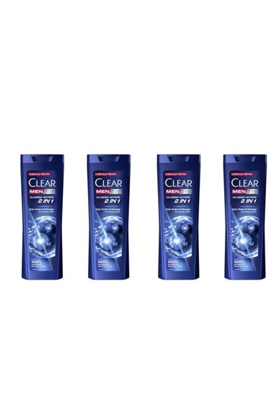 Clear SET 4X Șampon Clasic 2 în 1 pentru Bărbați, 360 ml