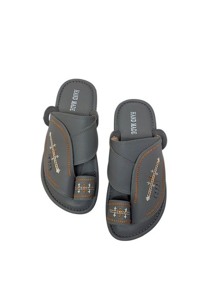Generic Brand Shoe Oriental Children's Gray Embroidered Comfortable Floor Shoes
