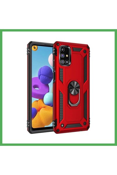 Nur store Çanta غطاء سيليكون متوافق مع هاتف سامسونج جالاكسي M31S مع حلقة صوفي...