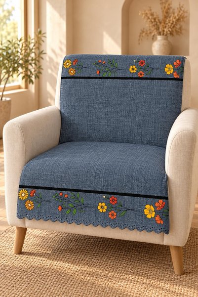ALANUR Multi-Purpose Velvet Sofa Cover with Non-Slip Sponge 165X100 cm Modern...