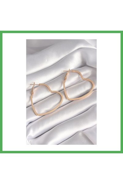 Nur store Çanta Brass Gold Color Model Women's Earrings Bezoss