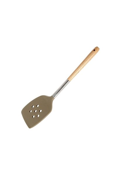 Jumbo Spatula din Silicon Maro cu Gauri 31cm
