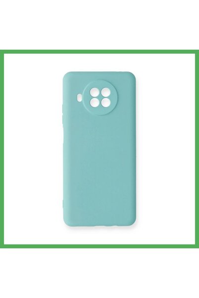 Nur store Çanta حافظة Mi 10T Lite من السيليكون المخملي الداخلي - تركواز BEZOSS