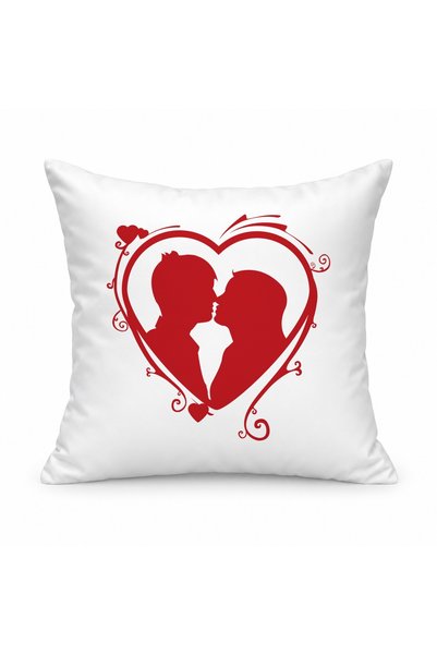 Fabricacucadouri.ro Pernă personalizată Couple red heart