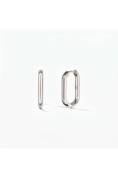 Indira Jewelry Cercei din argint tip cerc pătrați