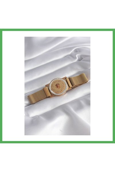 Nur store Çanta 316L Steel Gold Color Magnet Wicker Zircon Stone Quarter Mode...