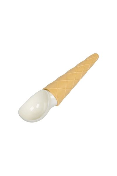 Jumbo Lingura cu Maner Cornulet pentru Inghetata 19cm