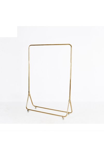IN HOME STORE ستاند تعليق ملابس معدني ذهبي عصري