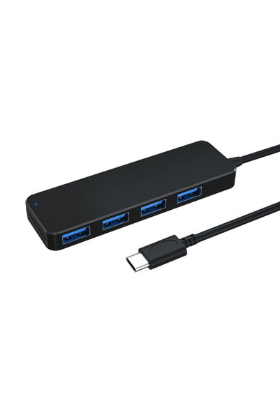 OEM USB-C 3.0 хъб 5 Gbps с 4 порта за лаптоп, Xbox, флаш памет, твърд диск, к...