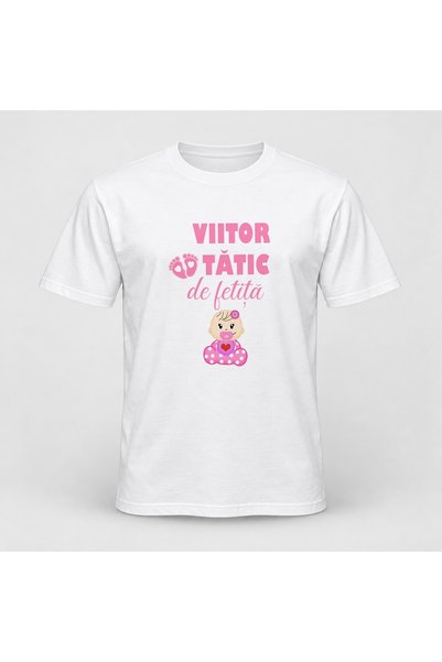 Fabricacucadouri.ro Tricou personalizat Viitor tatic de fetita
