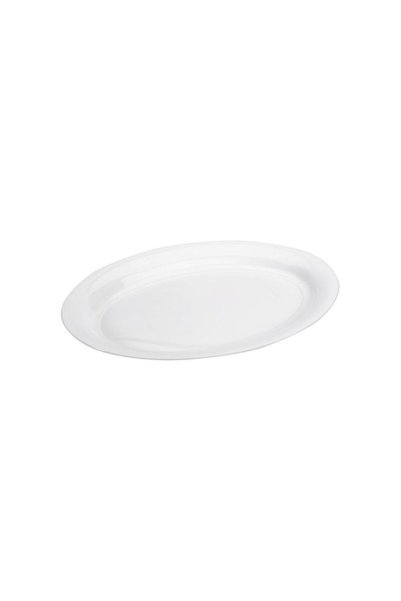 Jumbo White Plastic Serving Platter 40x27.5x3cm