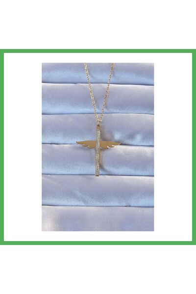 Nur store Çanta 316L Steel Gold Color Zircon Stone Mikail Necklace Bezoss